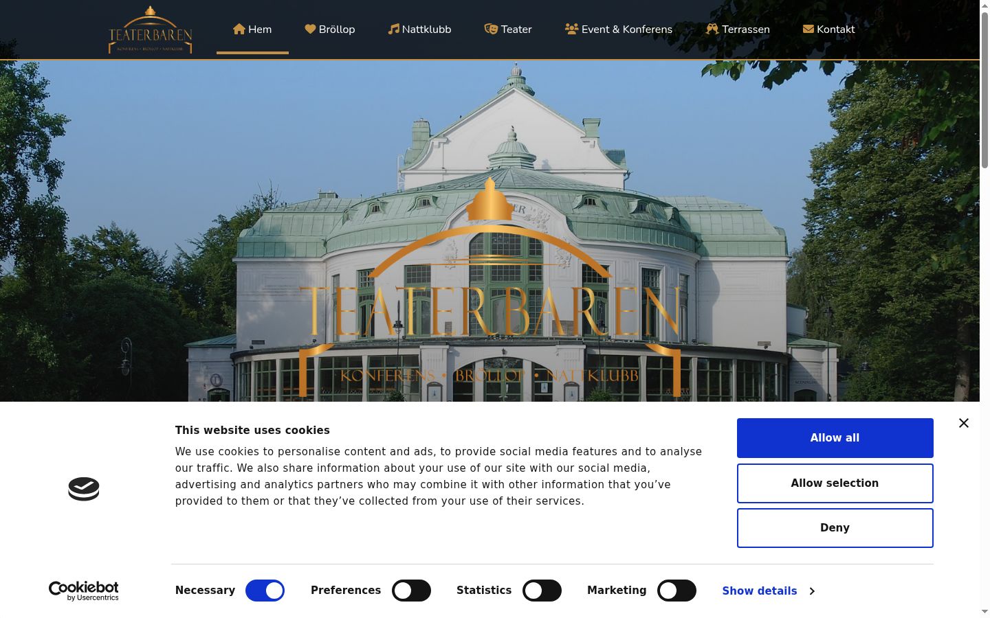 Captură de ecran a bannerului de consimțământ afișat înainte de orice interacțiune