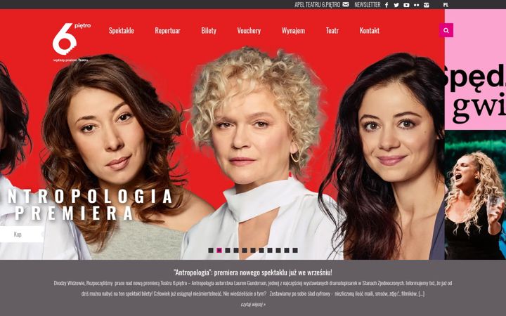 Screenshot of teatr6pietro.pl