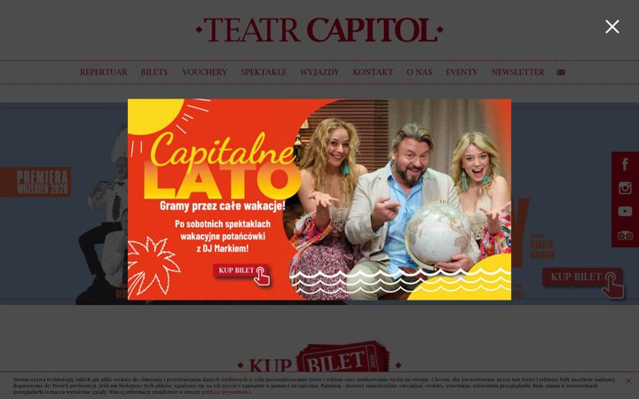 Screenshot stránky teatrcapitol.pl