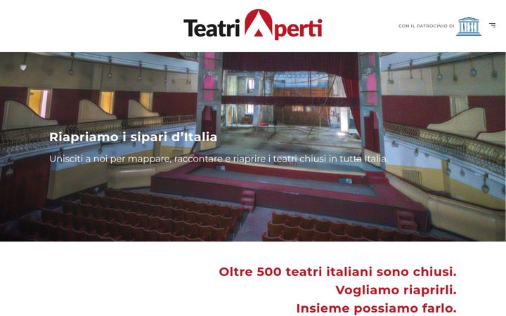 Képernyőkép: teatriaperti.it