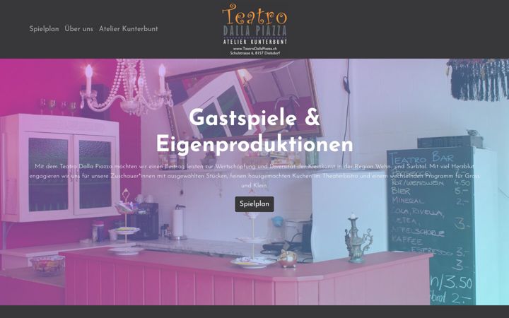 Screenshot of teatrodallapiazza.ch