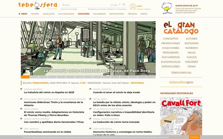 Screenshot of tebeosfera.com