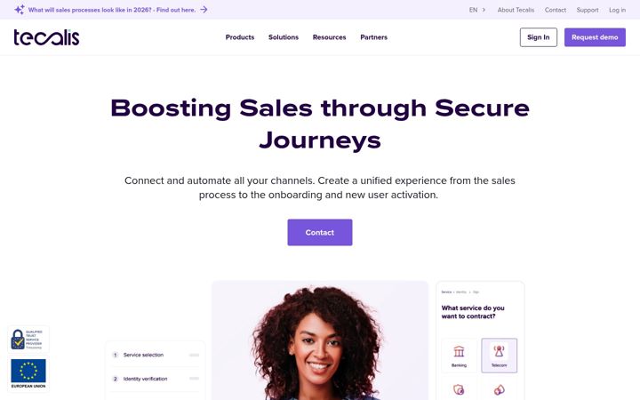 Screenshot of tecalis.com