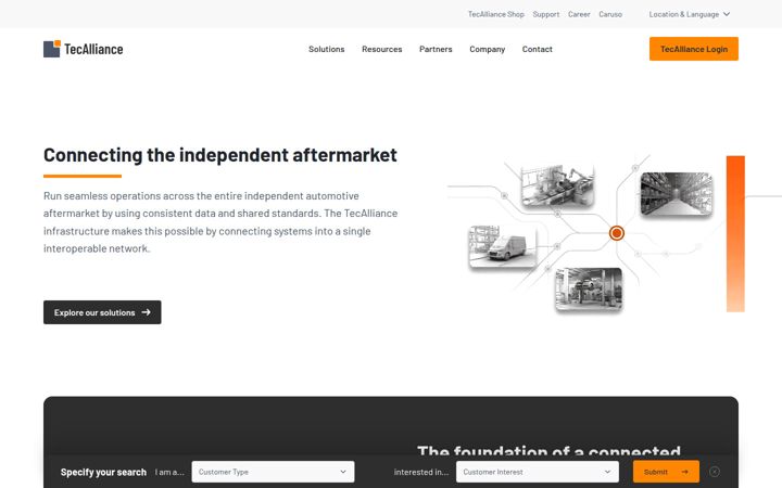 Screenshot of tecalliance.net
