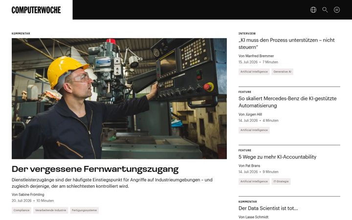 Screenshot of tecchannel.de