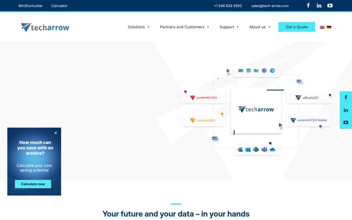 Skjámynd af tech-arrow.com