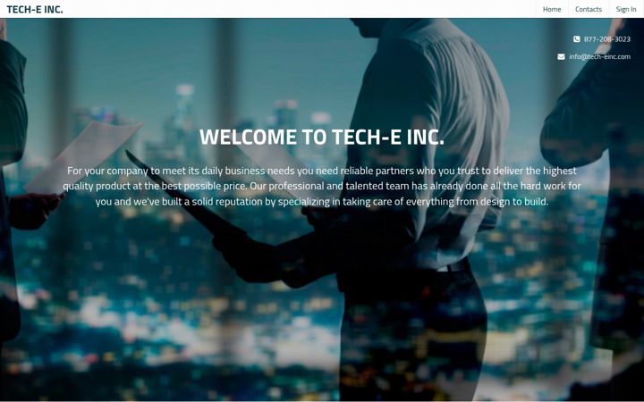 Screenshot of tech-einc.com