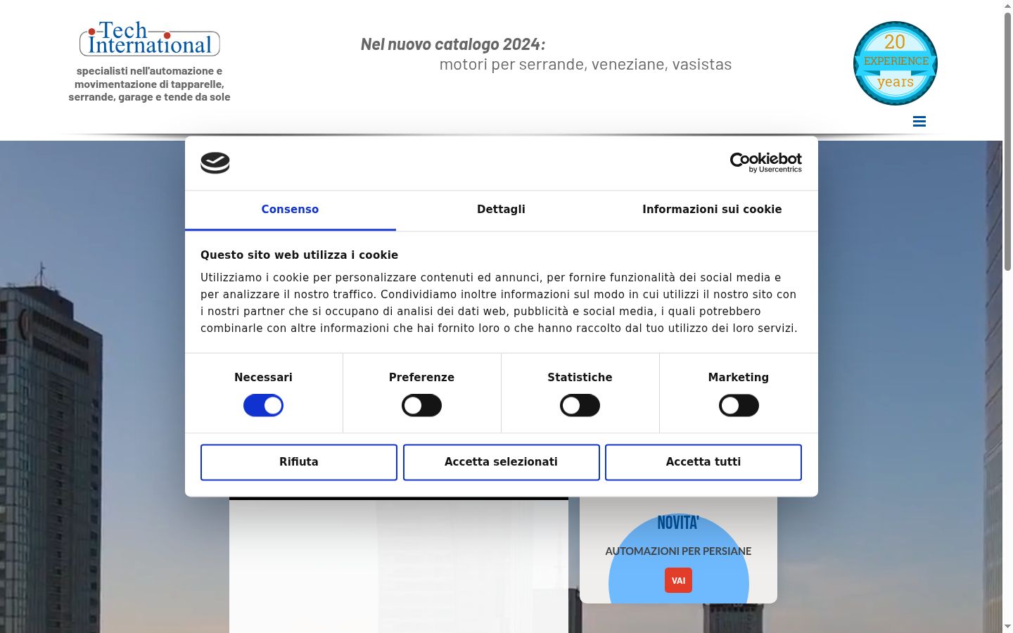 Screenshot tal-banner tal-kunsens muri qabel kwalunkwe interazzjoni