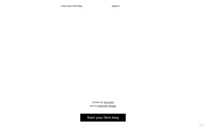 Screenshot of tech.blog