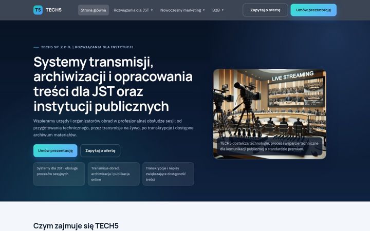 Screenshot of tech5.pl