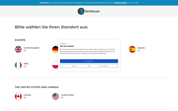 Screenshot of techbuyer.com