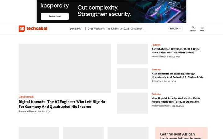 Screenshot of techcabal.com