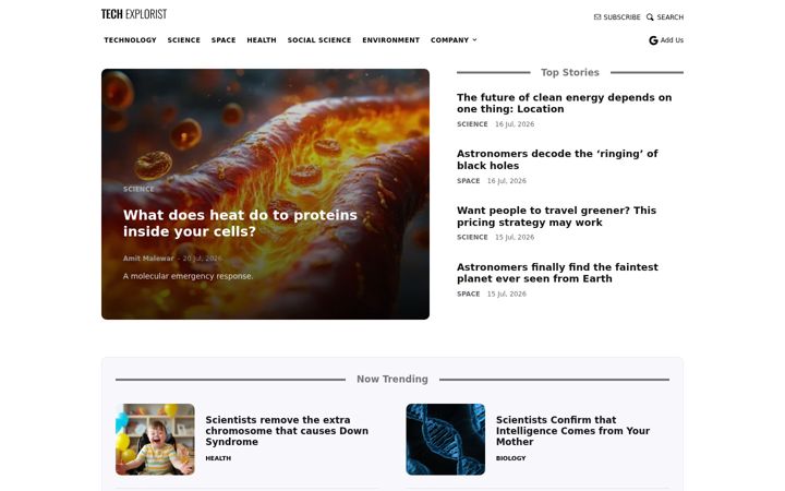 Screenshot of techexplorist.com
