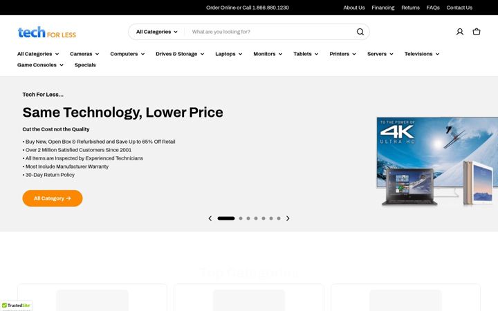 Screenshot of techforless.com