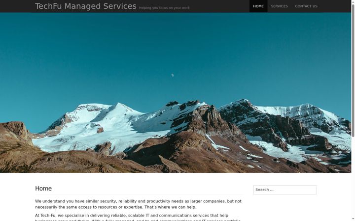 Screenshot of techfu.co.za