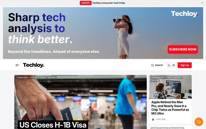 Screenshot of techloy.com
