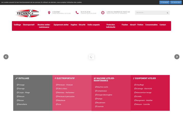 Capture d'écran de technic-plus-outillage.com