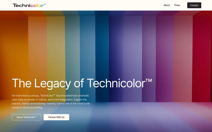 Screenshot of technicolor.com
