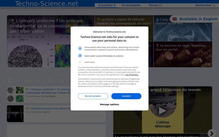 Screenshot of techno-science.net