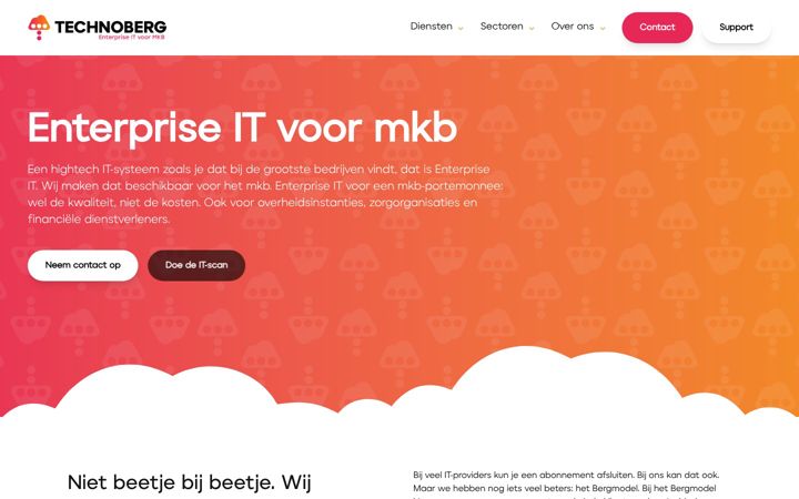 Screenshot του technoberg.nl