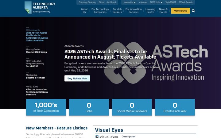 Zrzut ekranu technologyalberta.com