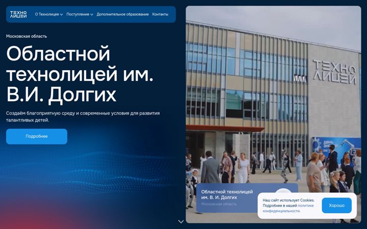 Screenshot ta' technolyceum.ru