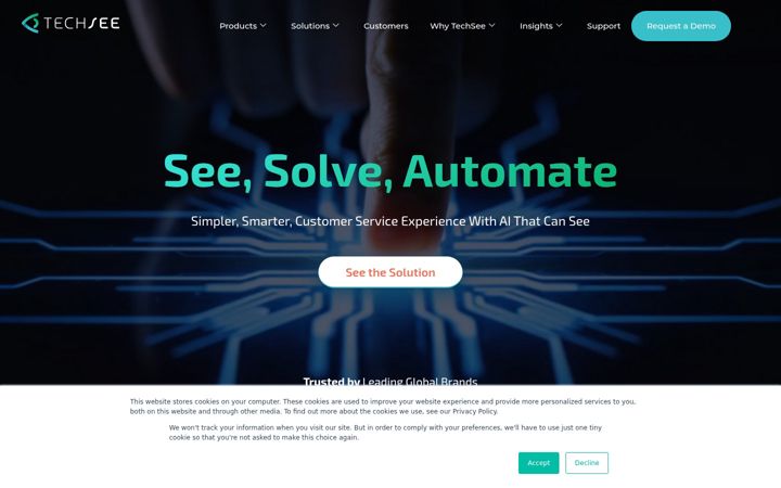 Screenshot of techsee.com