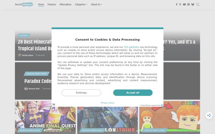 Екранна снимка на techshout.com
