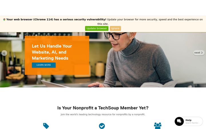 Screenshot of techsoup.org