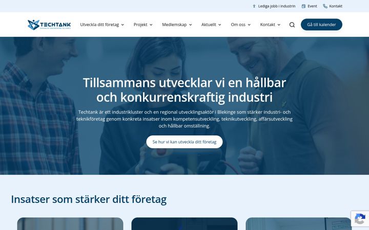 Zrzut ekranu techtank.se