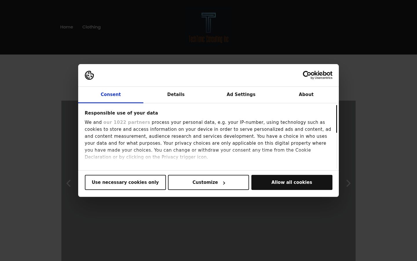 Screenshot tal-banner tal-kunsens muri qabel kwalunkwe interazzjoni