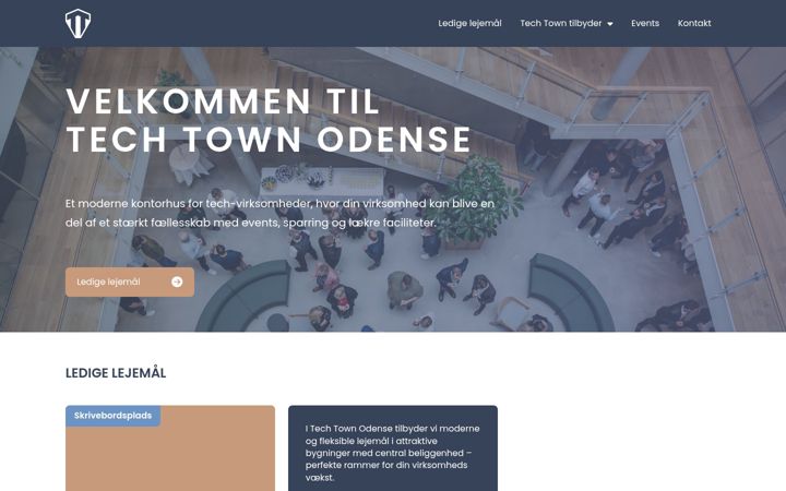 Screenshot of techtownodense.dk