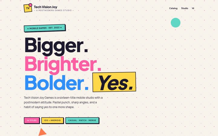 Screenshot of techvisionjoy.com