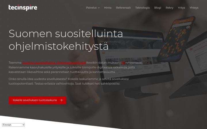 Skjámynd af tecinspire.com