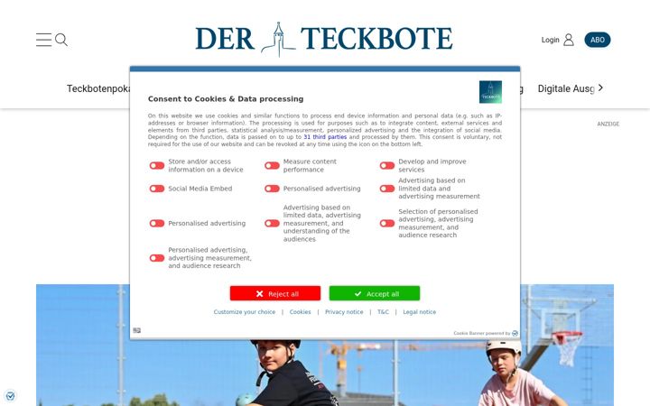 Screenshot του teckbote.de
