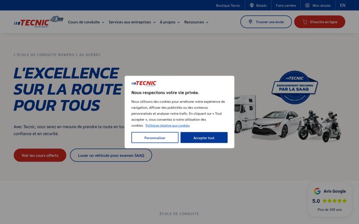 Screenshot of tecnic.ca