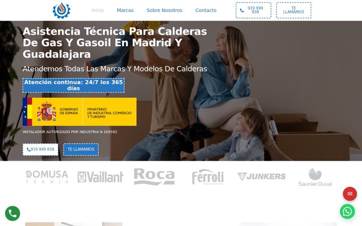 Capture d'écran de tecnicalderas.es
