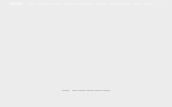 Screenshot of tecno.com