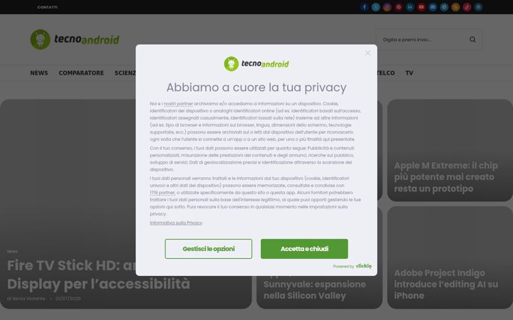 Screenshot of tecnoandroid.it
