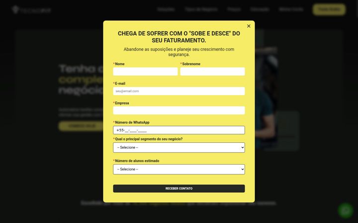 Screenshot von tecnofit.com.br