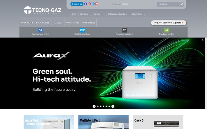 Screenshot of tecnogaz.it