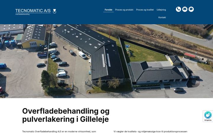 Skärmbild av tecnomatic.dk