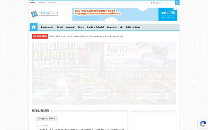 Screenshot of tecnophone.it