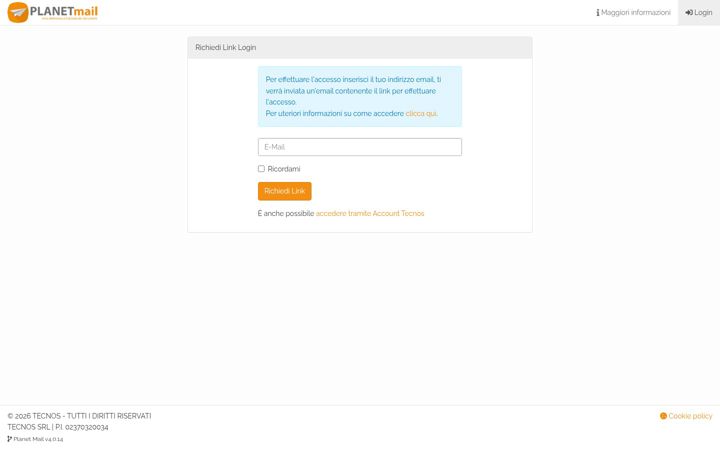 Screenshot of tecnos.cloud