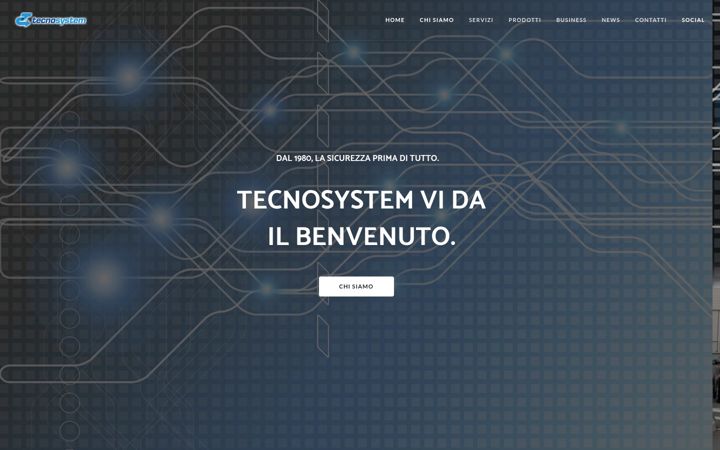 Screenshot of tecnosystemsicurezza.it