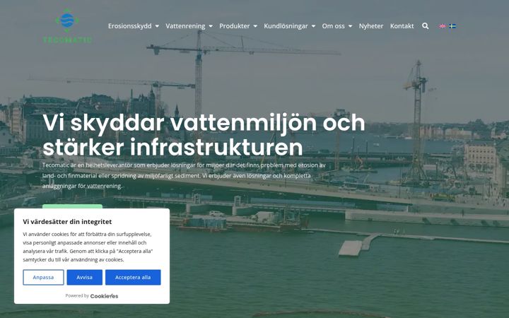 Screenshot of tecomatic.com