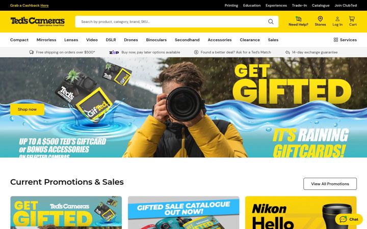 Screenshot of teds.com.au