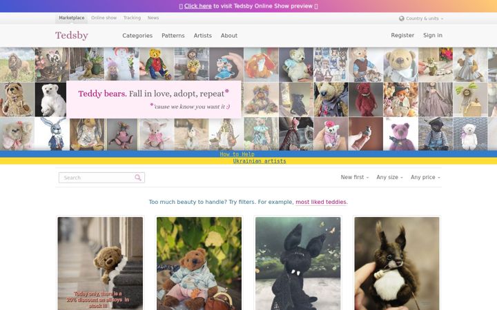 Screenshot of tedsby.com