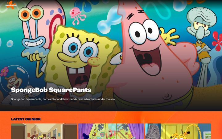 Screenshot of teennick.com
