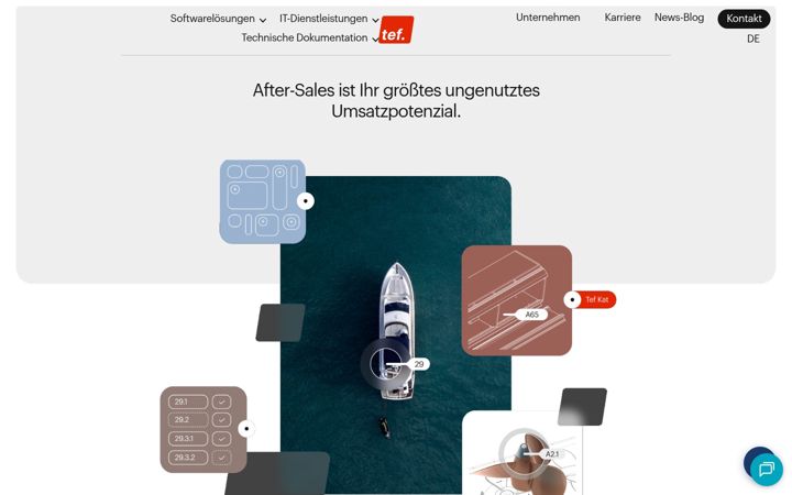 Screenshot of tef.de